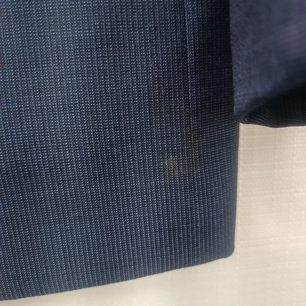 Joseph Abboud‎ JOE Navy Camo Wool Super 120s Slim Fit Suit Coat 46L Pants 36x32